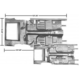 Kompletní podlaha včetně kufru, kabrio 65-68
