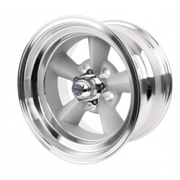 Torque Thrust 15x7+15x8,5" American Racing Original Vintage Silver - stříkané, sada 4ks ráfků