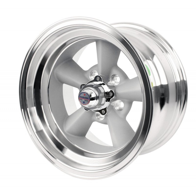 Torque Thrust 15x7+15x8,5" American Racing Original Vintage Silver - stříkané, sada 4ks ráfků Torque Thrust 15x7+15x8,5" American Racing Original Vintage Silver - stříkané, sada 4ks ráfků