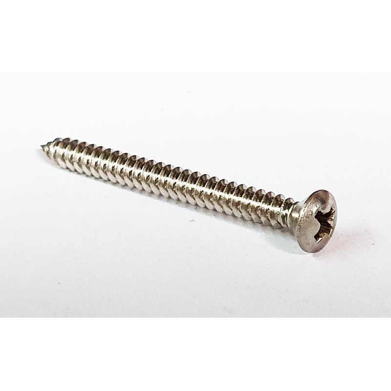 Lens screw 4,2x45 head 8mm stainless steel