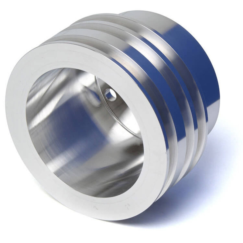 Pulley Billet 3V Crankshaft, Silver 3-Bolt (289, 302, 351W) 64-69 Pulley Billet 3V Crankshaft, Silver 3-Bolt (289, 302, 351W) 64-69