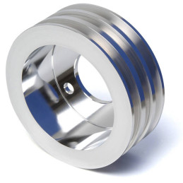 Crank Pulley 3V Silver 390, 427, 428 67-73