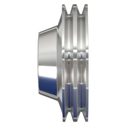 Pulley Billet 2V Waterpump, Underdrive, Silver (3Bolt Crank)  (289, 302, 351W) 64-69