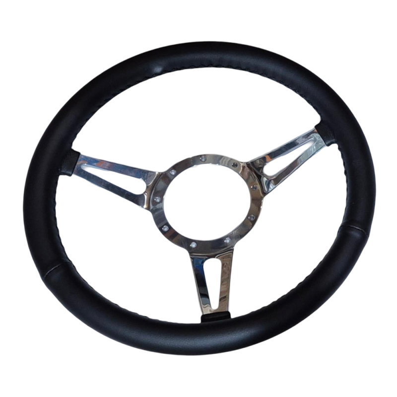 Černý volant, kůže 14 "65-73 Černý volant, kůže 14 "65-73