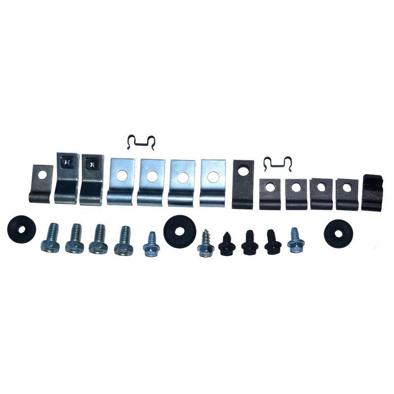 Gas & Brake Line Clip Kit V8 1piece fuel line (28) 67 Gas & Brake Line Clip Kit V8 1piece fuel line (28) 67