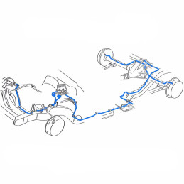 Brake Line Set Power Drum Brakes 9" 68-69