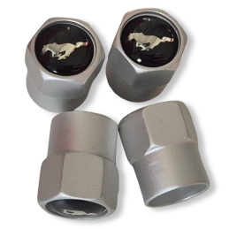 Ventilové čepičky s koněm Ford Mustang, 4ks. 64-73
