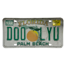 Florida poznávací značka