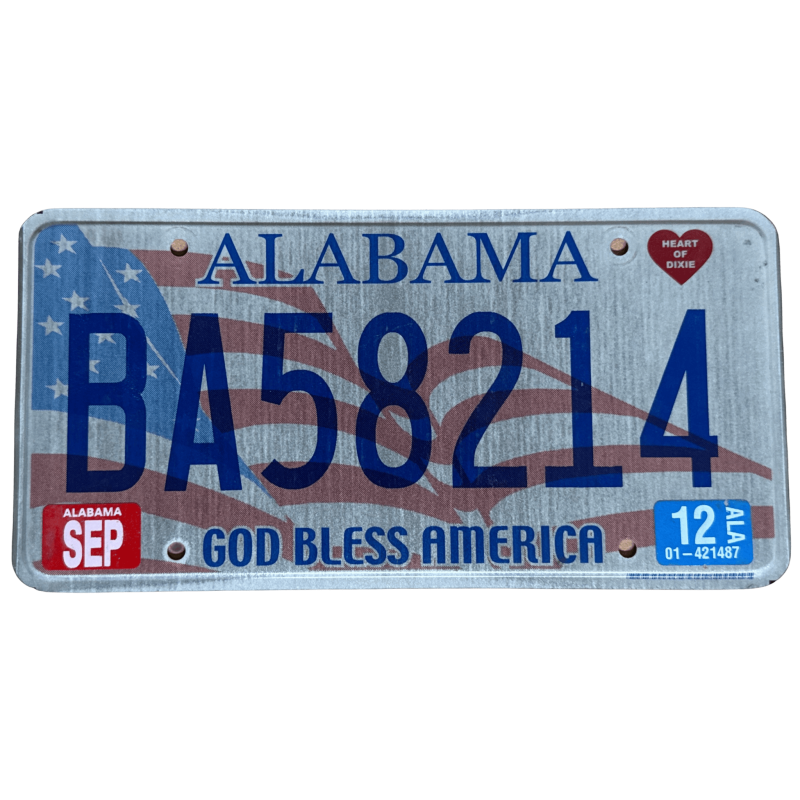 Alabama poznávací značka Alabama poznávací značka