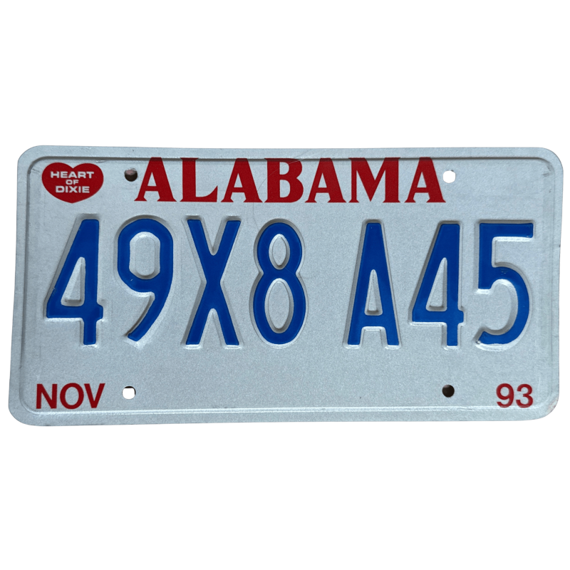 Alabama poznávací značka Alabama poznávací značka