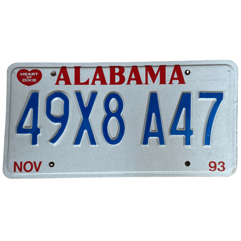 Alabama poznávací značka Alabama poznávací značka
