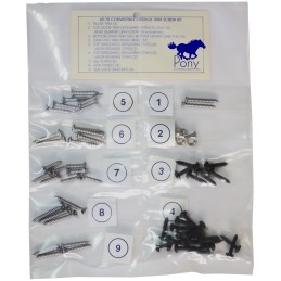Interior trim screw kit, Convertible 69-70