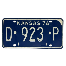 Kansas poznávací značka