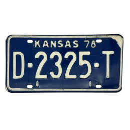 Kansas poznávací značka
