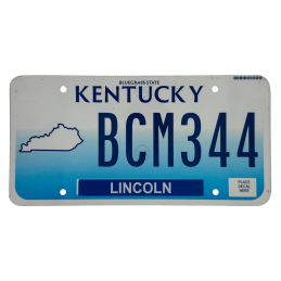 Kentucky poznávací značka