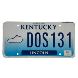Kentucky poznávací značka