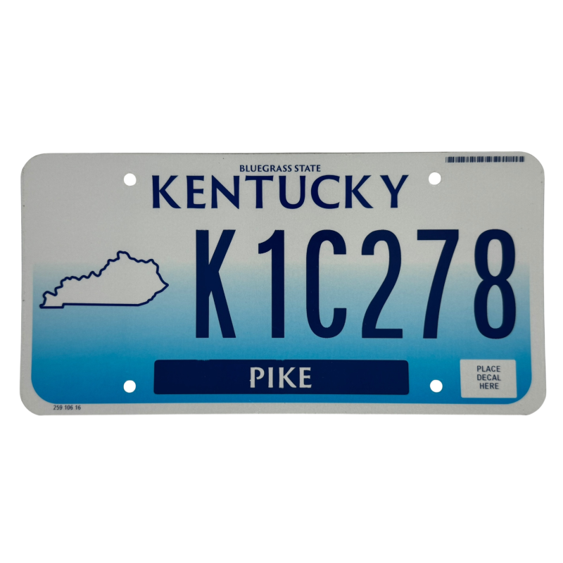 Kentucky poznávací značka
