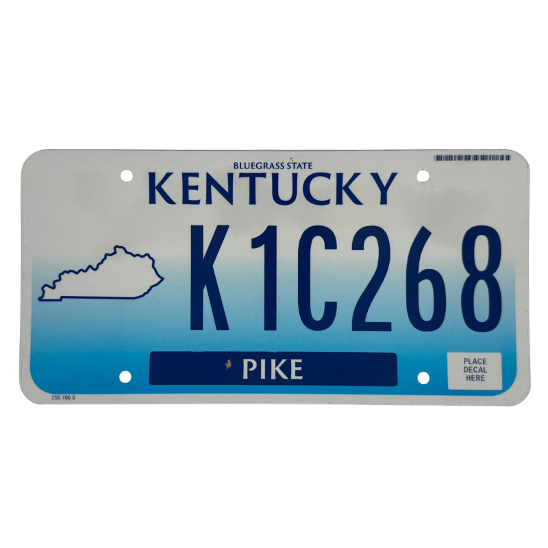 Kentucky poznávací značka