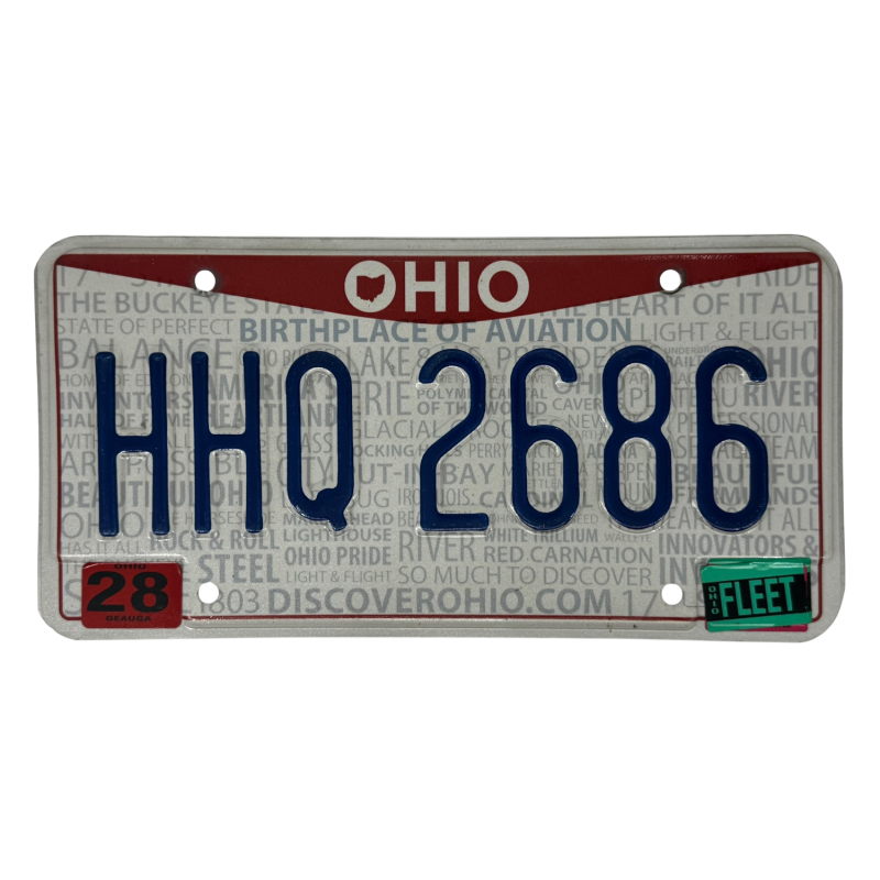 Ohio poznávací značka
