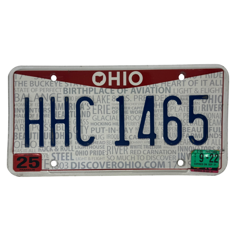 Ohio poznávací značka