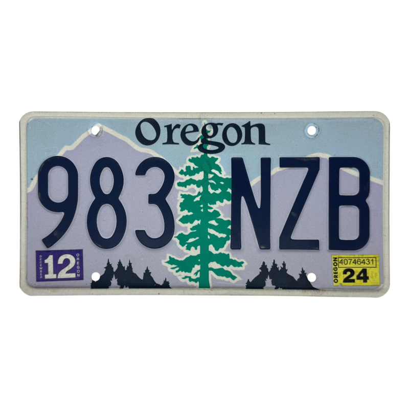 Oregon poznávací značka