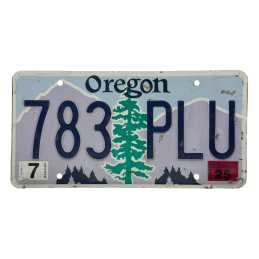 Oregon poznávací značka
