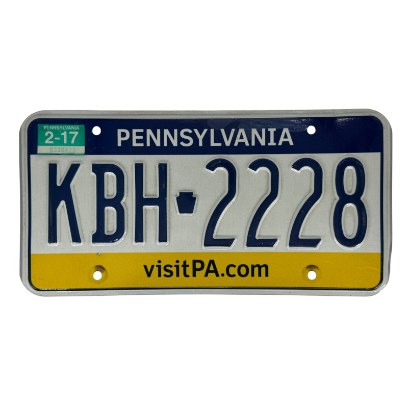 Pennsylvania poznávací značka