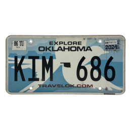 Oklahoma poznávací značka
