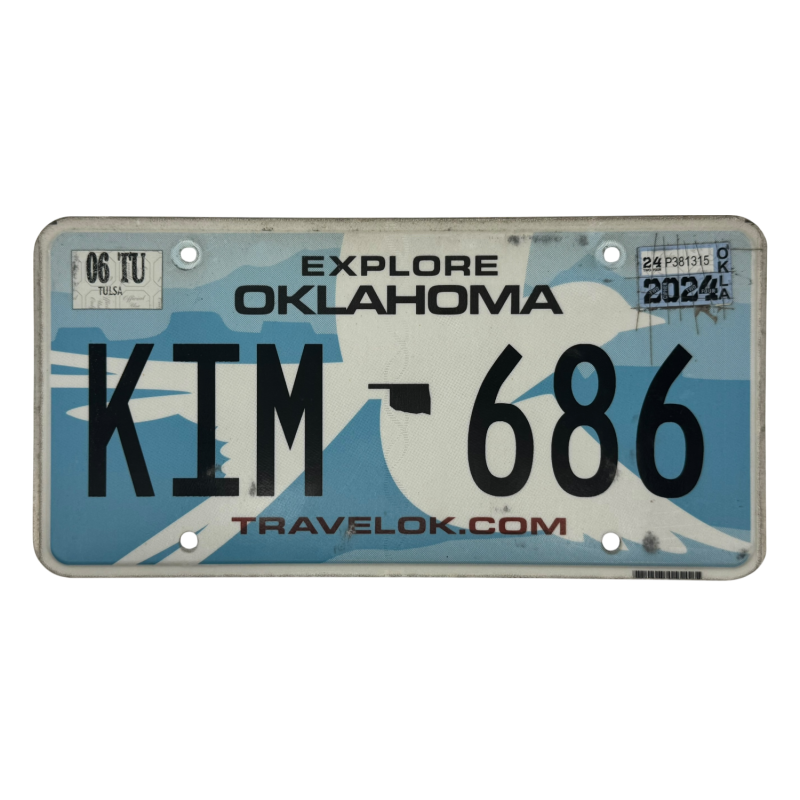 Oklahoma poznávací značka