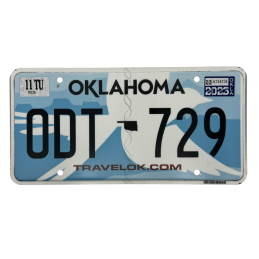 Oklahoma poznávací značka