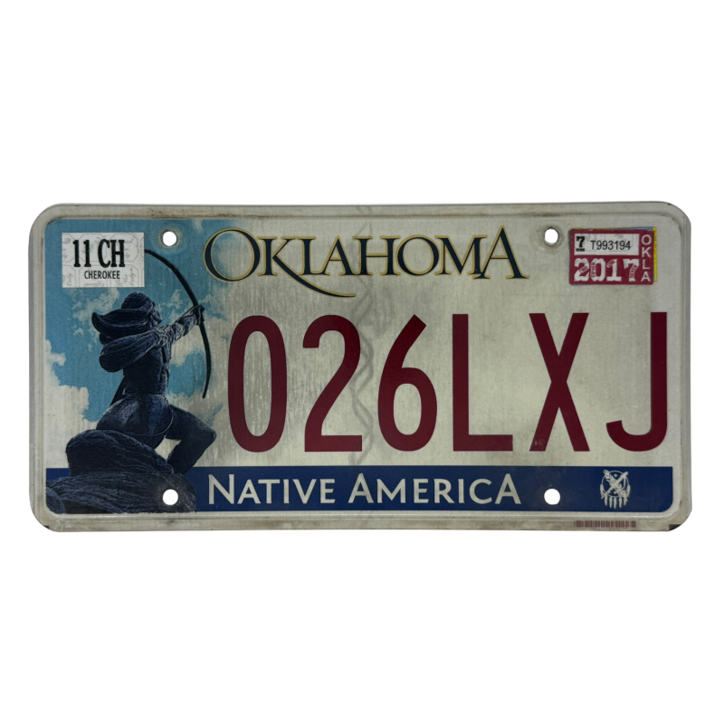 Oklahoma poznávací značka