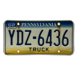 Pennsylvania poznávací značka