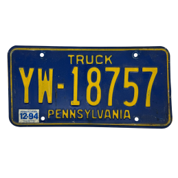 Pennsylvania poznávací značka