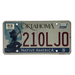 Oklahoma poznávací značka