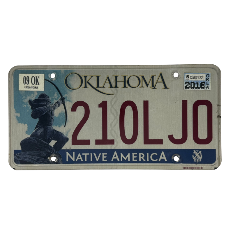 Oklahoma poznávací značka