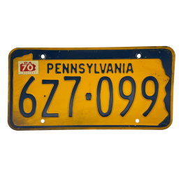 Pennsylvania poznávací značka