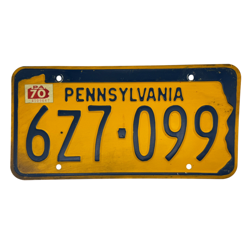 Pennsylvania poznávací značka