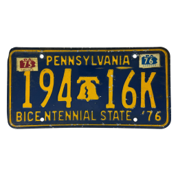 Pennsylvania poznávací značka