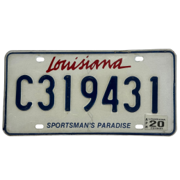 Louisiana poznávací značka