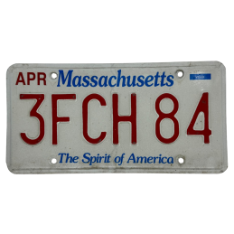 Massachusetts poznávací značka