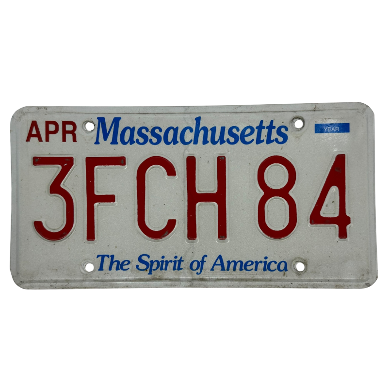 Massachusetts poznávací značka