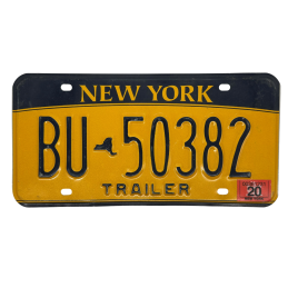 New York poznávací značka