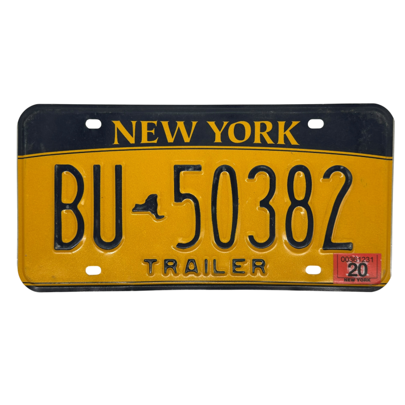 New York poznávací značka