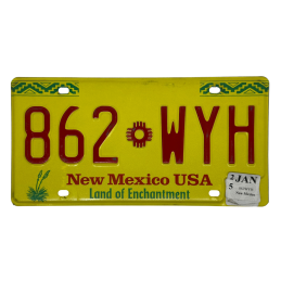 New Mexico poznávací značka