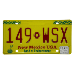 New Mexico poznávací značka
