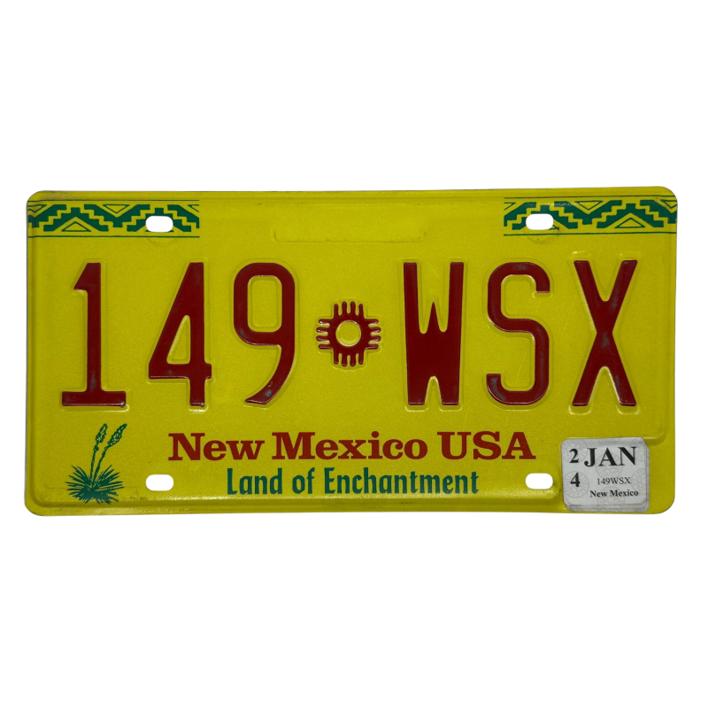 New Mexico poznávací značka