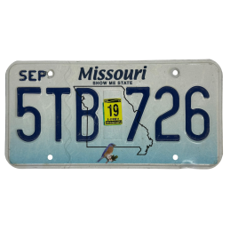 Missouri poznávací značka
