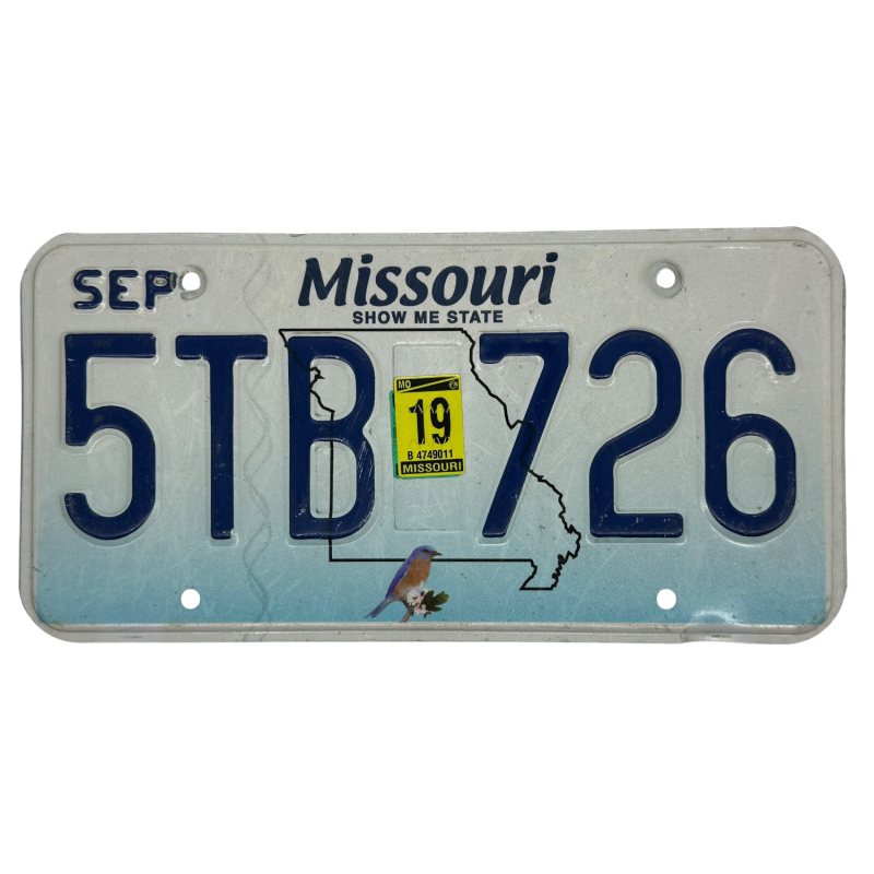 Missouri poznávací značka