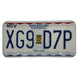 Missouri poznávací značka