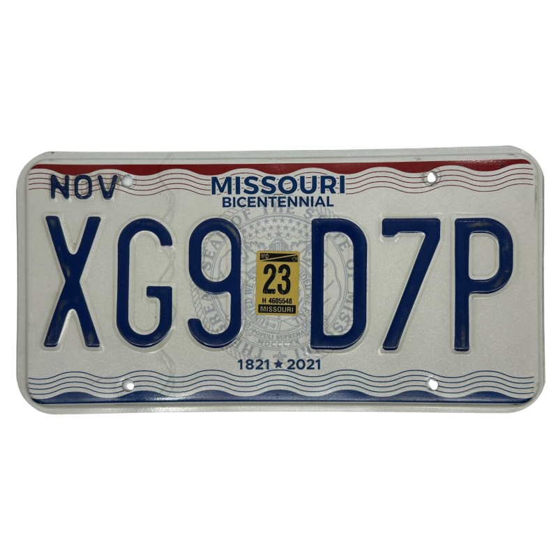 Missouri poznávací značka